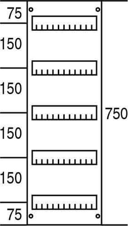 Cover for distribution board 750 mm 250 mm 2CPX062837R9999