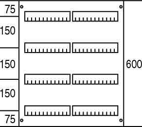 Cover for distribution board 600 mm 500 mm 2CPX062843R9999