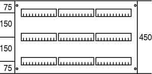 Cover for distribution board 450 mm 750 mm 2CPX062850R9999