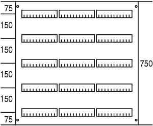 Cover for distribution board 750 mm 750 mm 2CPX062854R9999