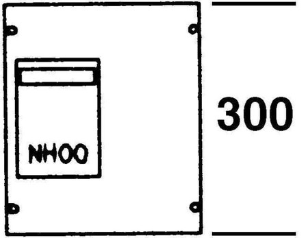 Cover for distribution board 300 mm 250 mm 2CPX062873R9999