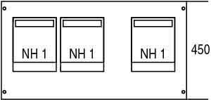 Cover for distribution board 450 mm 750 mm 2CPX062882R9999