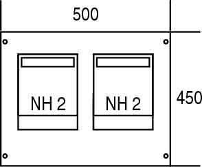 Cover for distribution board 450 mm 500 mm 2CPX062884R9999