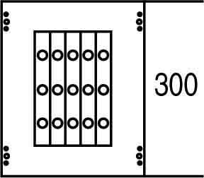 Cover for distribution board 300 mm 250 mm 2CPX062886R9999