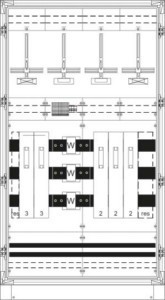 Meter cabinet equipped  2CPX032636R9999