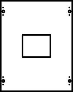 Cover for distribution board  2CPX062855R9999