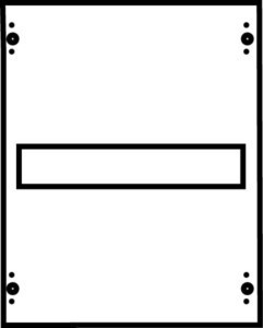 Cover for distribution board  2CPX062936R9999