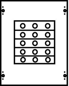 Cover for distribution board  2CPX062969R9999