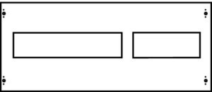 Cover for distribution board  2CPX062991R9999