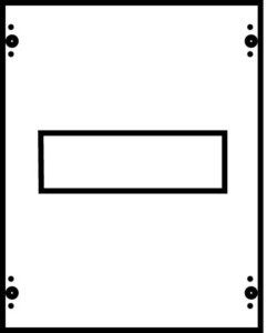 Cover for distribution board  2CPX062989R9999