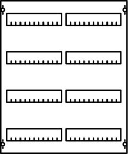 Panel for distribution board  2CPX077803R9999