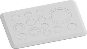 Gland plate for small distribution boards/switchgear cabinets  2