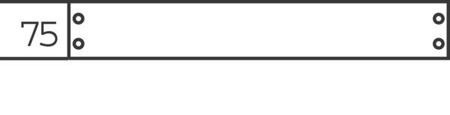 Cover for distribution board 75 mm 500 mm 2CPX070388R9999