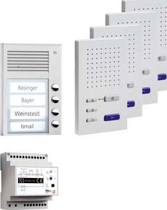 Door station set Silver PPAF04-EN/02