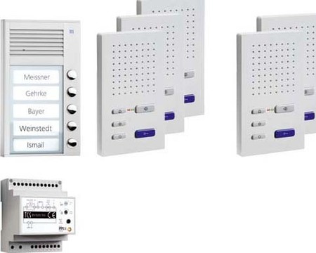 Door station set Silver PPAF05-EN/02