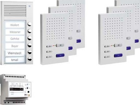 Door station set Silver PPAF06-EN/02