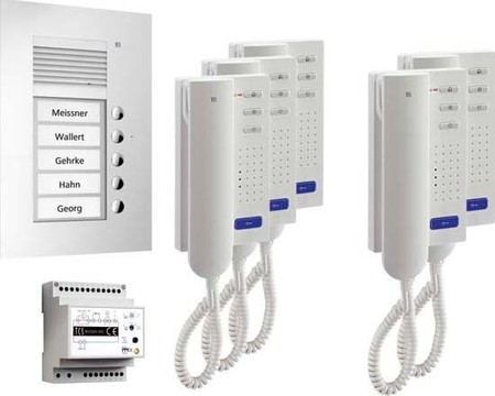 Door station set Silver PPU05-EN/02