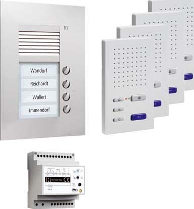 Door station set Silver PPUF04-EN/02