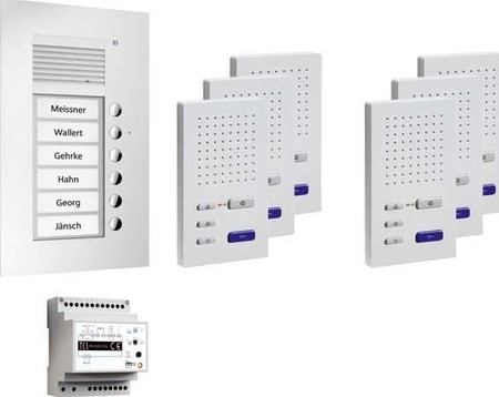 Door station set Silver PPUF06-EN/02