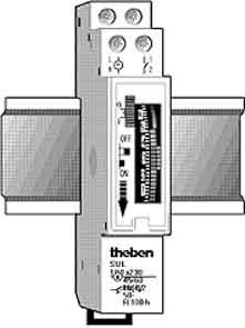 Analogous time switch for distribution board DIN rail 1 1800001