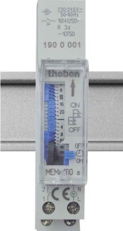 Analogous time switch for distribution board DIN rail 1 1900001