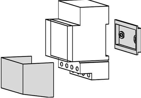 Surface mounting set for distribution board 3 9070061