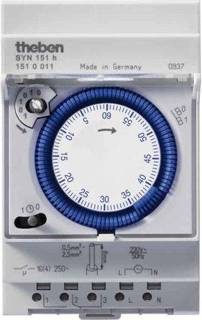 Analogous time switch for distribution board DIN rail 1 1510011