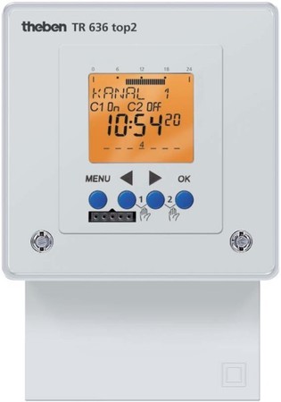 Digital time switch for distribution board 2 230 V 6360100