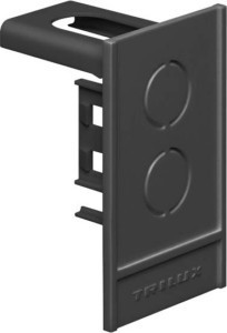 Mechanical accessories for luminaires End cap Anthracite 6187900