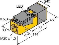 Inductive proximity switch 40 mm 40 mm 10111