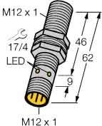 Inductive proximity switch 12 mm 62 mm 12 mm 1580252