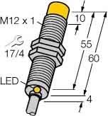 Inductive proximity switch 12 mm 64 mm 12 mm 1580406