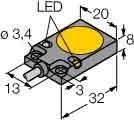 Inductive proximity switch 20 mm 32 mm 8 mm 16001