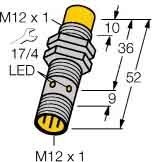 Inductive proximity switch 18 mm 52 mm 18 mm 1634806