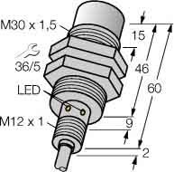 Inductive proximity switch 62 mm 1634821