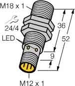 Inductive proximity switch 52 mm 1635140