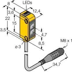 One-way light barrier Receiver 3072138