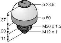 Signal device with LED-multicolourlamp Black Plastic DC 3078515