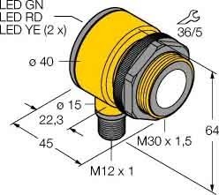 Ultrasonic proximity switch  3079995