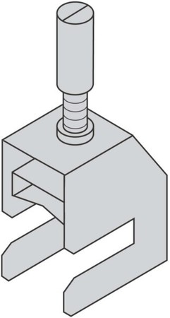 Shield connection clamp 8 mm Busbar Screw connection 6900360