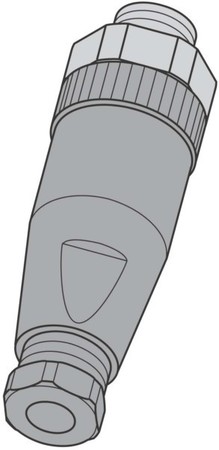 Sensor-actuator connector M12 Male (plug) Straight 69010