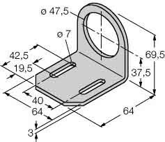 Accessories for position switches Support bracket 69452