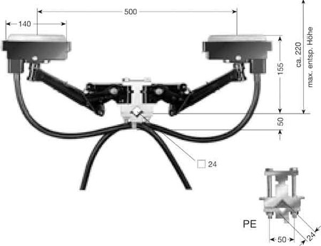 Tap off unit for busbar trunk 1 30 A 0130052/00