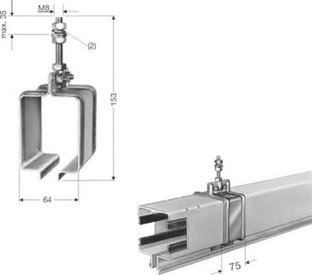 Tap off unit for busbar trunk  0258806/00