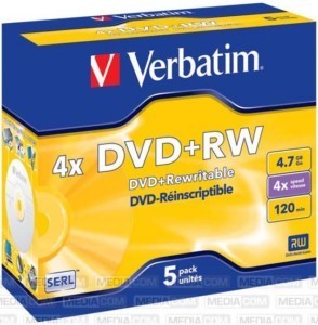 Digital memory medium 4.7 GB DVD+RW 120 min 43229