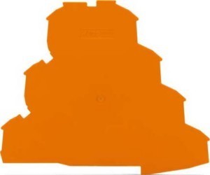 Endplate and partition plate for terminal block Orange 2002-4192