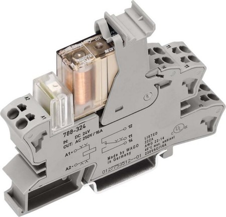 Switching relay Spring clamp connection 24 V 788-384