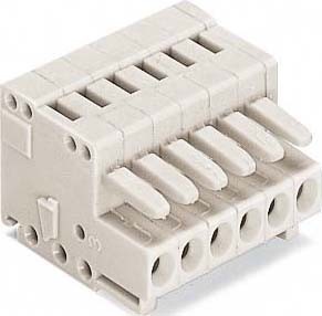 Single- and multi-pole terminal strip 0.08 mm² 734-116