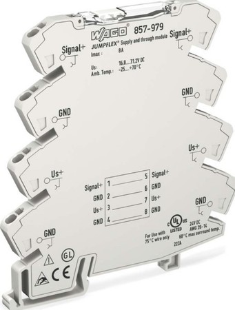 Feed-through terminal block 0.34 mm² 0.08 mm² 857-979