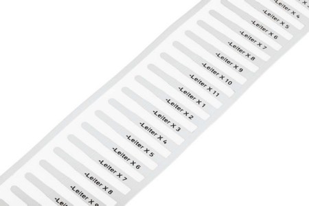 Cable coding system Adhesive label Plastic 211-821